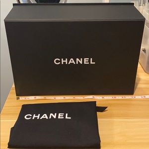 Chanel small handbag gift box with dust bag